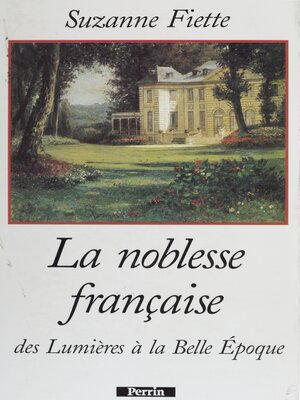 cover image of La Noblesse française